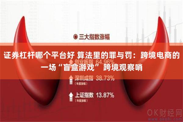 证券杠杆哪个平台好 算法里的罪与罚：跨境电商的一场“盲盒游戏” 跨境观察哨