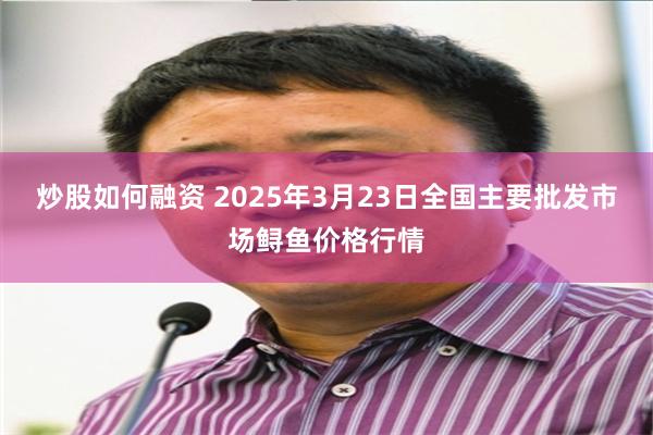 炒股如何融资 2025年3月23日全国主要批发市场鲟鱼价格行情
