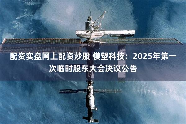 配资实盘网上配资炒股 模塑科技：2025年第一次临时股东大会决议公告
