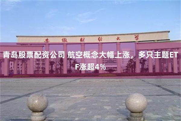 青岛股票配资公司 航空概念大幅上涨，多只主题ETF涨超4%