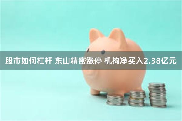股市如何杠杆 东山精密涨停 机构净买入2.38亿元