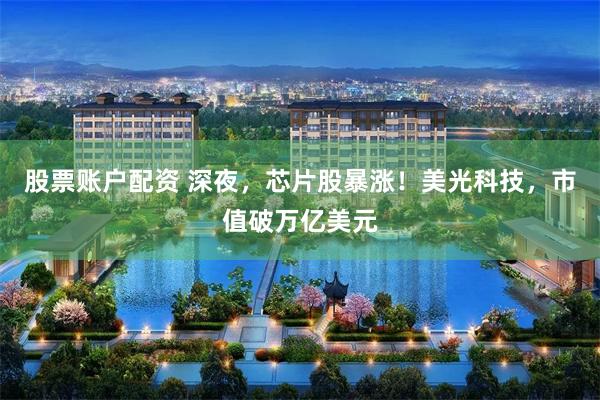 股票账户配资 深夜，芯片股暴涨！美光科技，市值破万亿美元