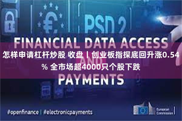怎样申请杠杆炒股 收盘丨创业板指探底回升涨0.54% 全市场超4000只个股下跌