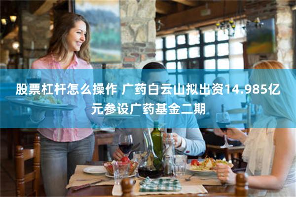 股票杠杆怎么操作 广药白云山拟出资14.985亿元参设广药基金二期