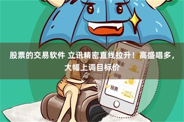股票的交易软件 立讯精密直线拉升！高盛唱多，大幅上调目标价