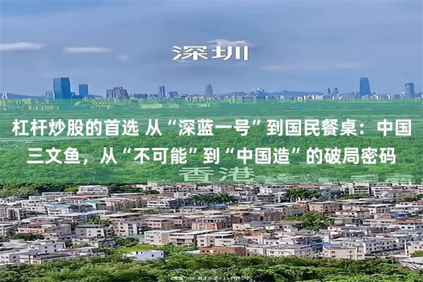 杠杆炒股的首选 从“深蓝一号”到国民餐桌:中国三文鱼,从“不可能”到“中国造”的破局密码