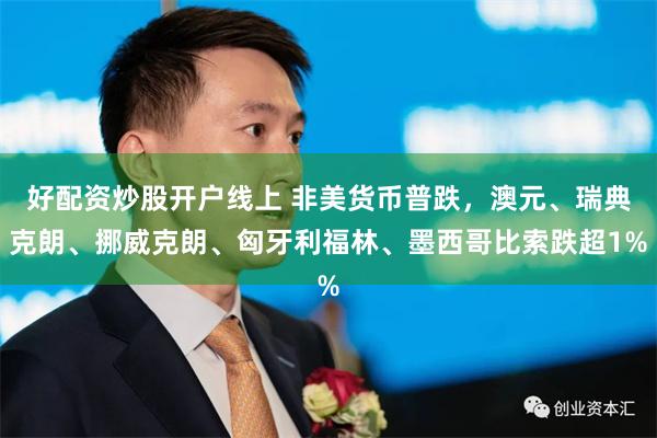 好配资炒股开户线上 非美货币普跌,澳元、瑞典克朗、挪威克朗、匈牙利福林、墨西哥比索跌超1%