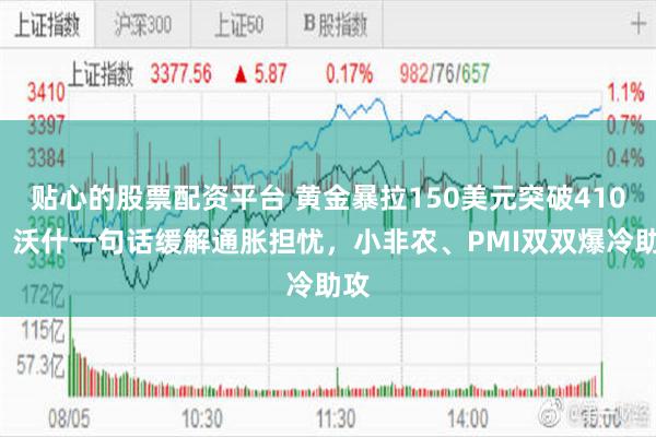 贴心的股票配资平台 黄金暴拉150美元突破4100!沃什一句话缓解通胀担忧,小非农、PMI双双爆冷助攻
